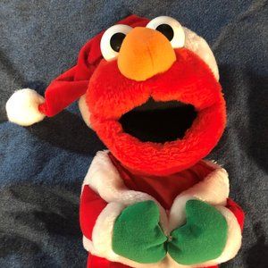 Vintage Elmo Plush Christmas Stocking
